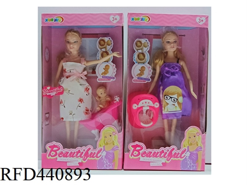 BODY PREGNANT BARBIE/2 MIXED