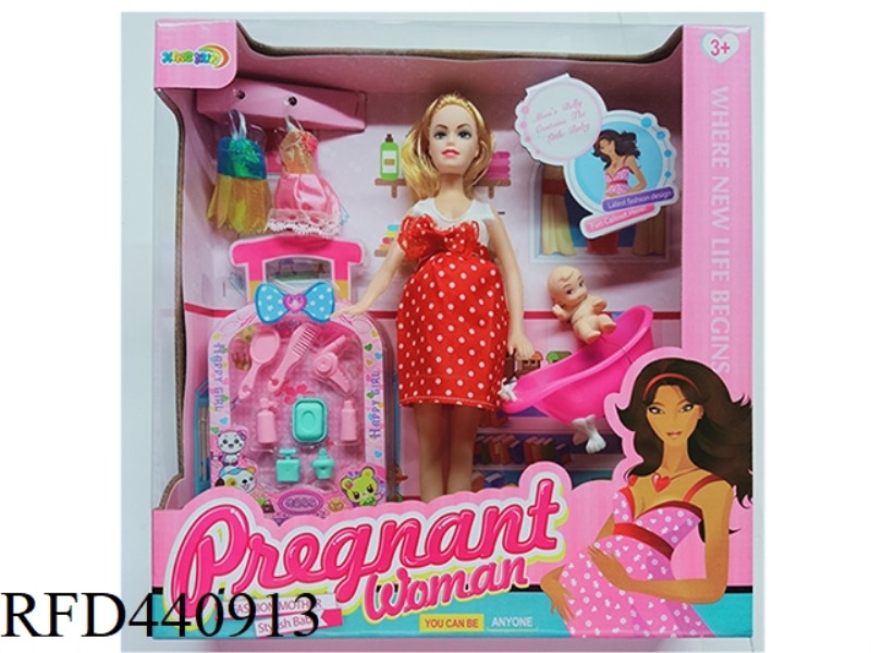 EMPTY PREGNANT BARBIE