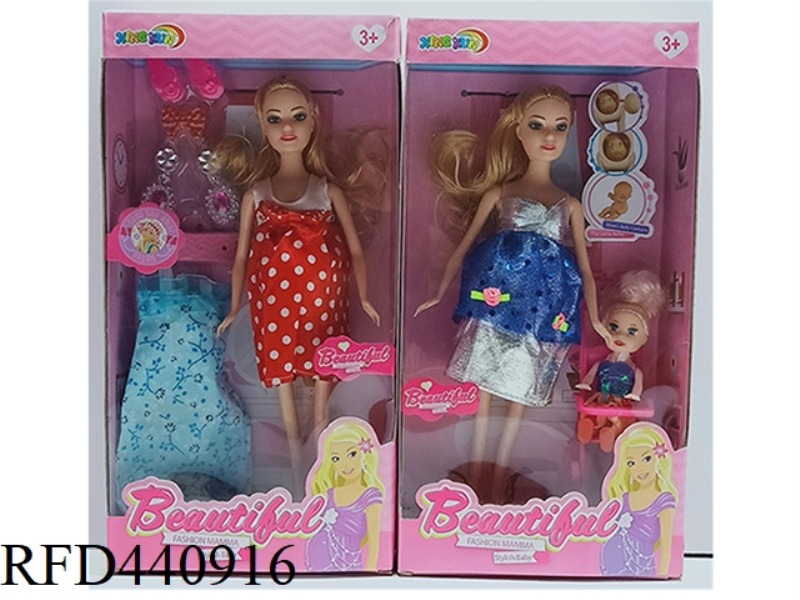 BODY PREGNANT BARBIE/2 MIXED