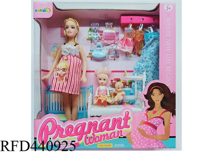 EMPTY PREGNANT BARBIE