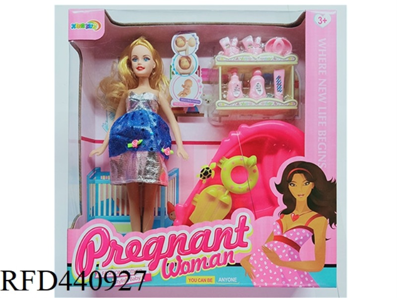 EMPTY PREGNANT BARBIE