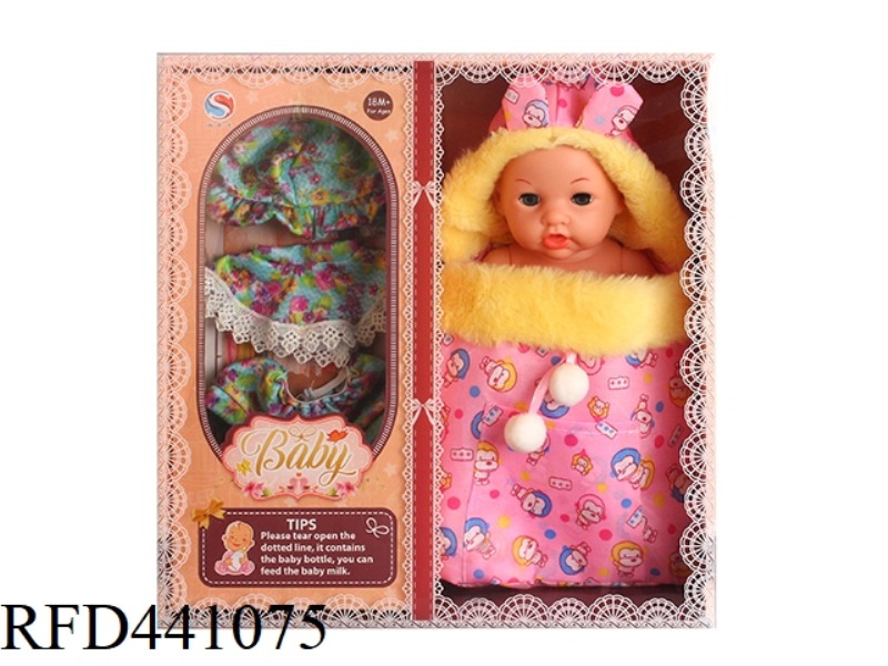 12 INCH FULL ENAMEL DOLL WITH BACKPACK BOTTLE WITH 6-TONE IC WATER DRINKING AND URINATION FUNCTION