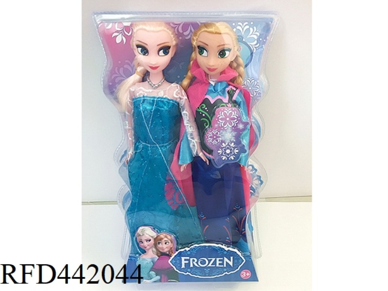 11 INCH SOLID SNOW PRINCESS 2 PACK