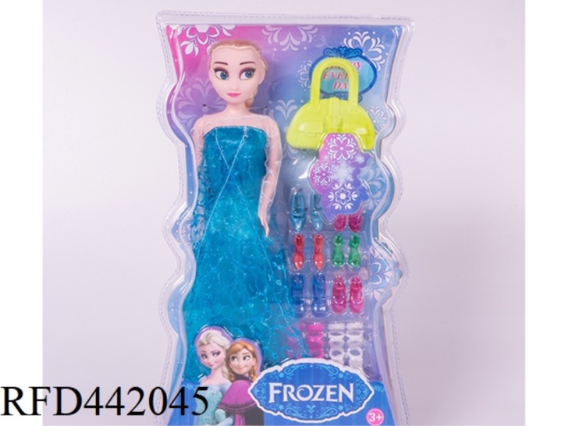 11 INCH SOLID SNOW PRINCESS WITH BAG SHOES