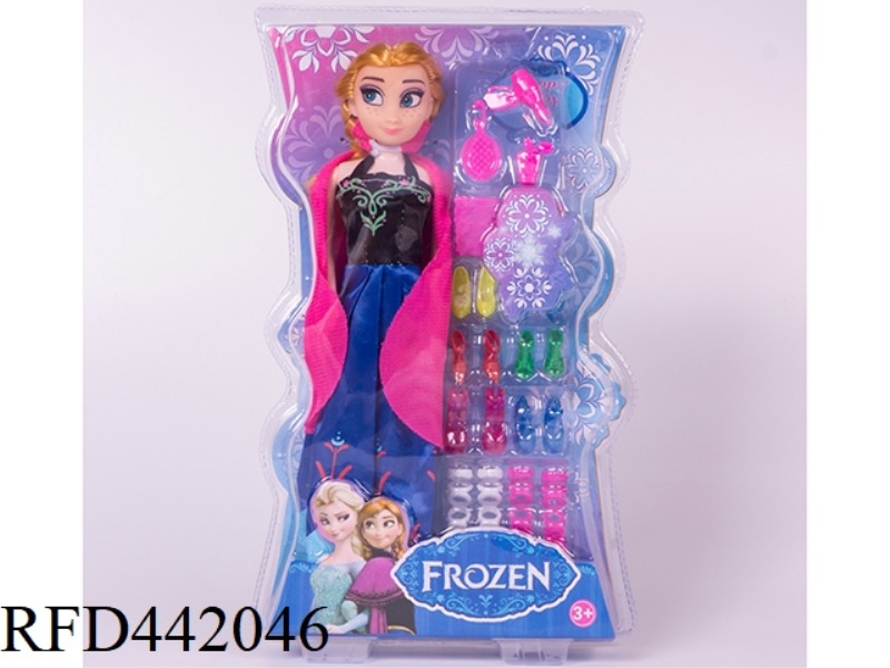 11 INCH SOLID SNOW PRINCESS SHOES SET
