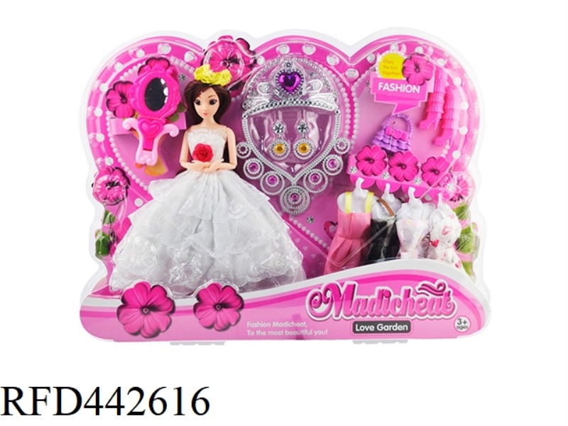 11.5 INCH SOLID BODY BARBIE SUIT (11 JOINTS, 3D EYES)