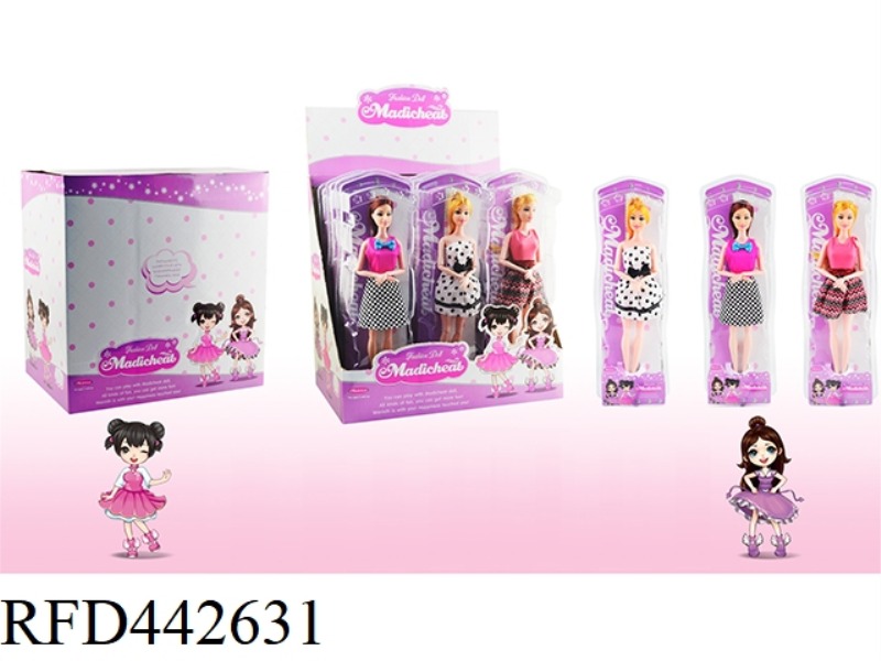 11.5 INCH 11 JOINT DOLL (12PCS)