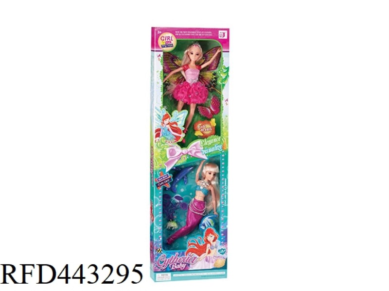 11.5-INCH MODEL BODY BUTTERFLY FAIRY 12 JOINT MERMAID ASSEMBLY