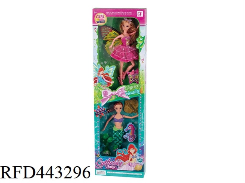 11.5-INCH FOOT JOINT BUTTERFLY FAIRY MODEL BODY MERMAID ASSEMBLY