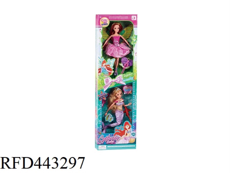 11.5-INCH MODEL BODY BUTTERFLY FAIRY 12 JOINT MERMAID ASSEMBLY