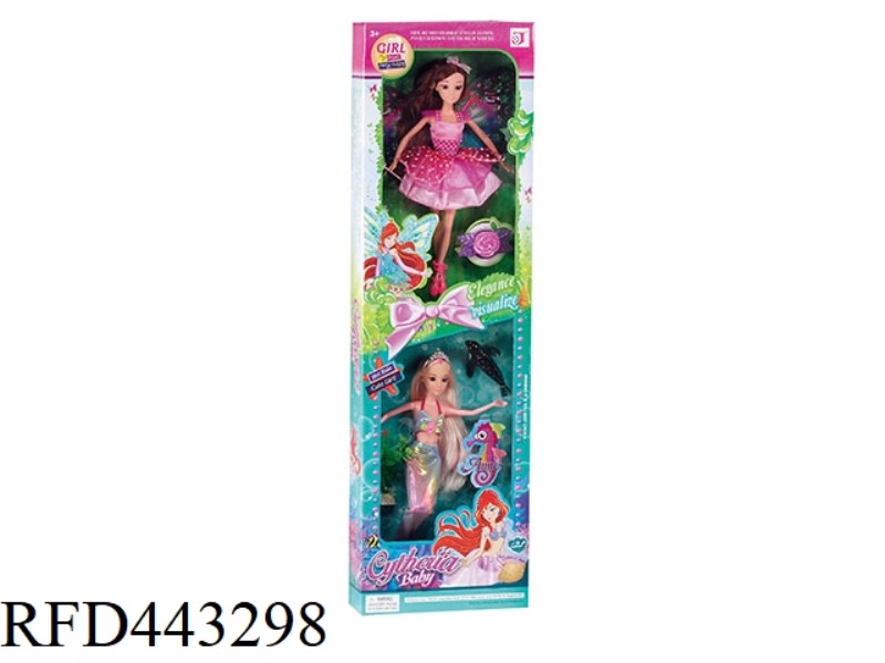 11.5-INCH MODEL BODY BUTTERFLY FAIRY FOOT JOINT MERMAID ASSEMBLY