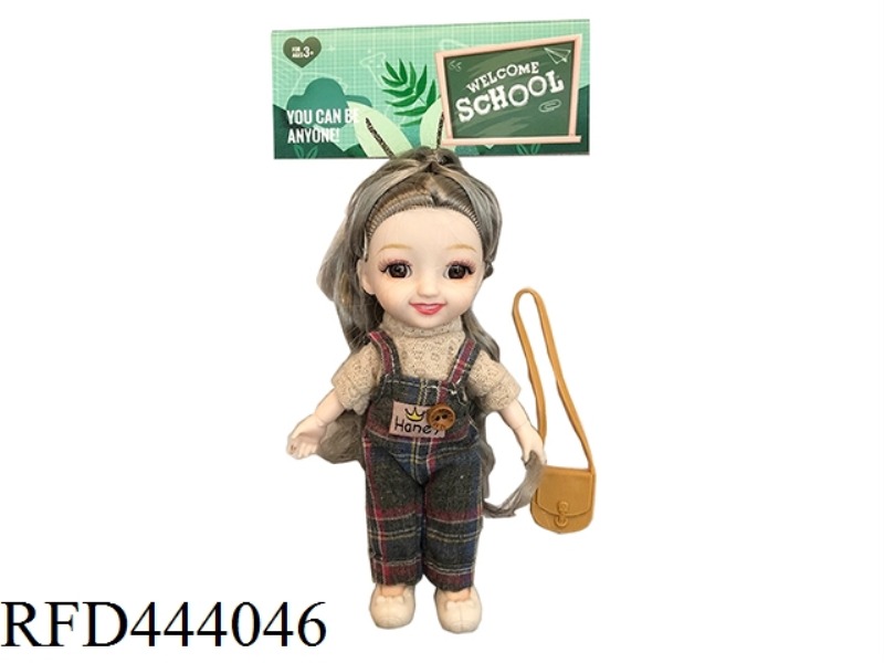 6-INCH SOLID BODY 12 JOINT SOLID BODY LITTLE LAURIE 3D REAL EYES WITH SMALL BAGS ONE BY ONE