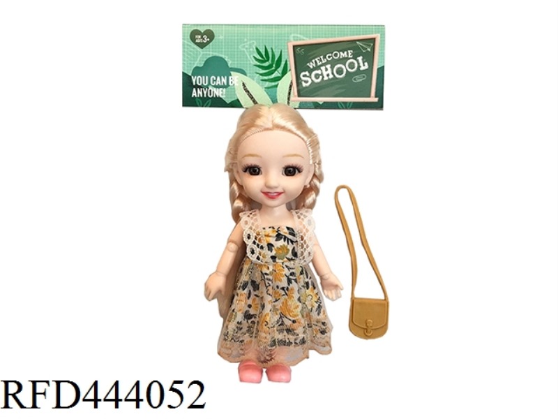 6-INCH SOLID BODY 12 JOINT SOLID BODY LITTLE LAURIE 3D REAL EYES WITH SMALL BAGS ONE BY ONE