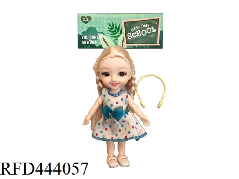 6-INCH SOLID BODY 12 JOINT SOLID BODY LITTLE LAURIE 3D REAL EYES WITH SMALL BAGS ONE BY ONE