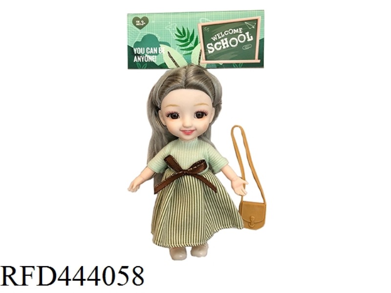 6-INCH SOLID BODY 12 JOINT SOLID BODY LITTLE LAURIE 3D REAL EYES WITH SMALL BAGS ONE BY ONE