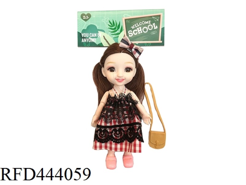 6-INCH SOLID BODY 12 JOINT SOLID BODY LITTLE LAURIE 3D REAL EYES WITH SMALL BAGS ONE BY ONE