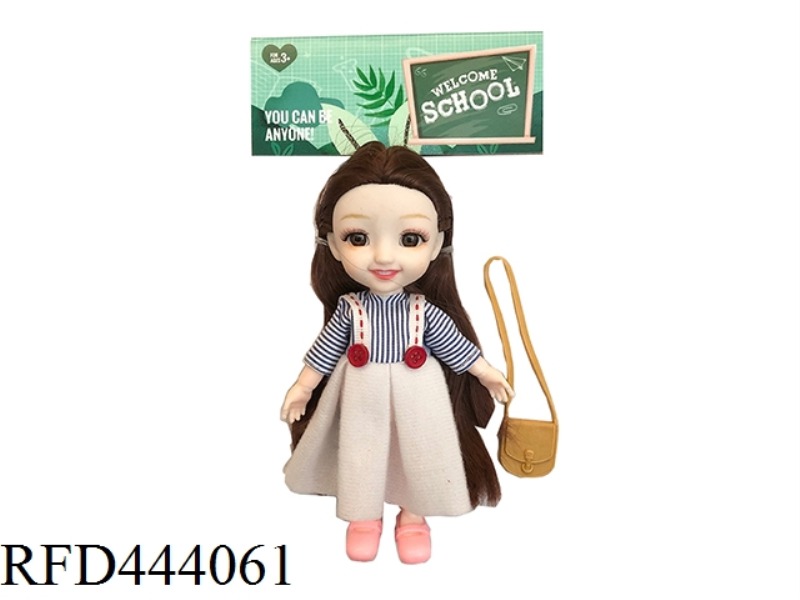 6-INCH SOLID BODY 12 JOINT SOLID BODY LITTLE LAURIE 3D REAL EYES WITH SMALL BAGS ONE BY ONE
