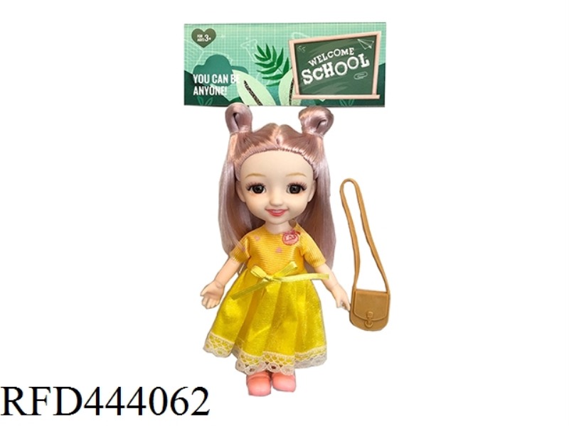 6-INCH SOLID BODY 12 JOINT SOLID BODY LITTLE LAURIE 3D REAL EYES WITH SMALL BAGS ONE BY ONE