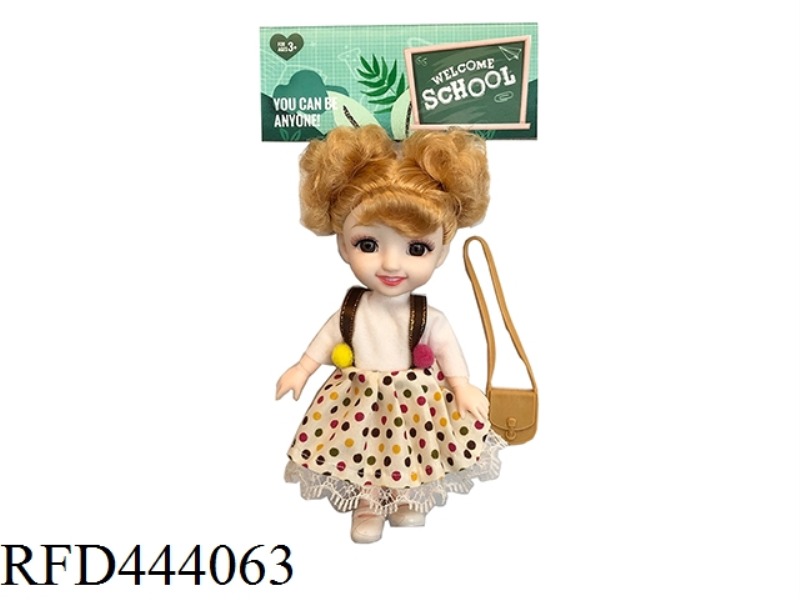 6-INCH SOLID BODY 12 JOINT SOLID BODY LITTLE LAURIE 3D REAL EYES WITH SMALL BAGS ONE BY ONE