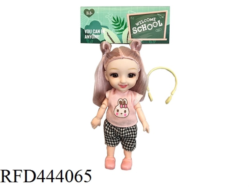 6-INCH SOLID BODY 12 JOINT SOLID BODY LITTLE LAURIE 3D REAL EYES WITH SMALL BAGS ONE BY ONE