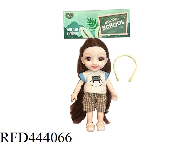 6-INCH SOLID BODY 12 JOINT SOLID BODY LITTLE LAURIE 3D REAL EYES WITH SMALL BAGS ONE BY ONE