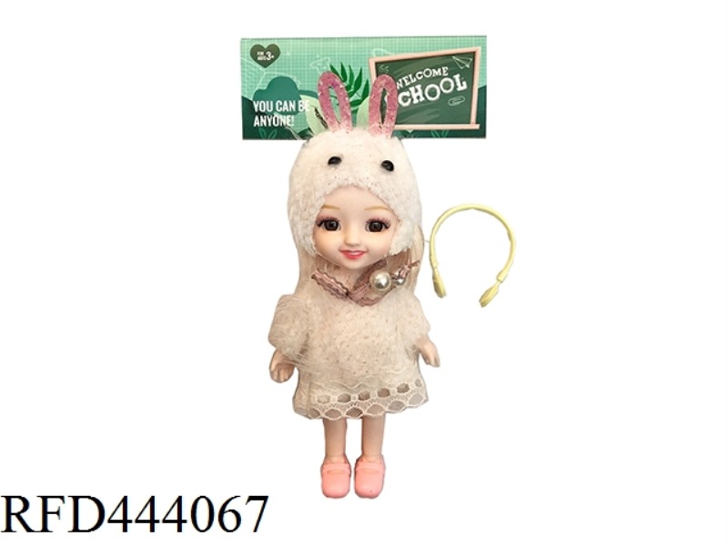 6-INCH SOLID BODY 12 JOINT SOLID BODY LITTLE LAURIE 3D REAL EYES WITH SMALL BAGS ONE BY ONE