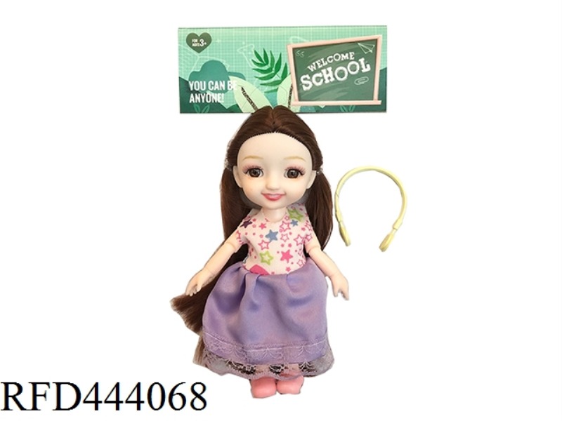 6-INCH SOLID BODY 12 JOINT SOLID BODY LITTLE LAURIE 3D REAL EYES WITH SMALL BAGS ONE BY ONE