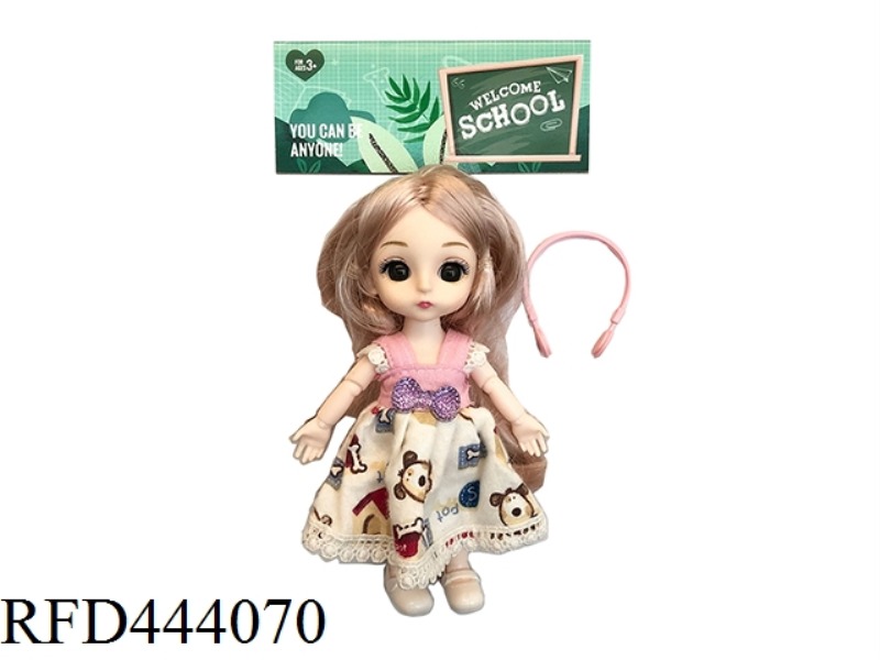 6-INCH SOLID BODY 12 JOINT SOLID BODY LITTLE LAURIE 3D REAL EYES WITH SMALL BAGS ONE BY ONE