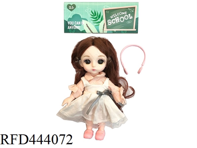 6-INCH SOLID BODY 12 JOINT SOLID BODY LITTLE LAURIE 3D REAL EYES WITH SMALL BAGS ONE BY ONE