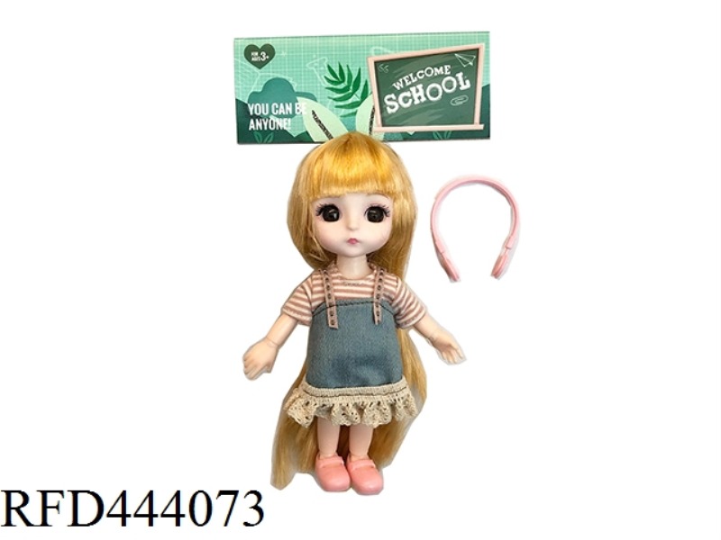 6-INCH SOLID BODY 12 JOINT SOLID BODY LITTLE LAURIE 3D REAL EYES WITH SMALL BAGS ONE BY ONE