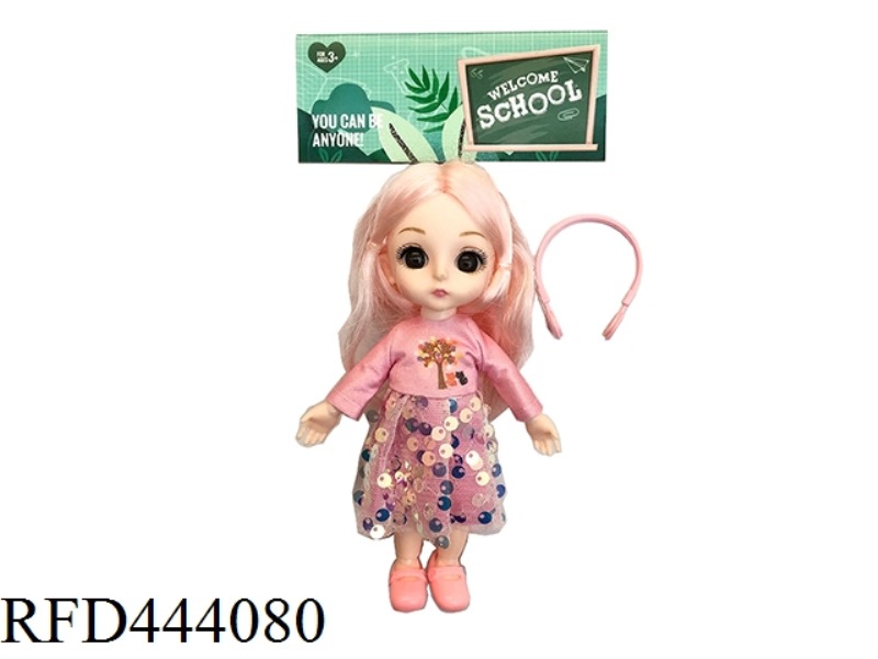 6-INCH SOLID BODY 12 JOINT SOLID BODY LITTLE LAURIE 3D REAL EYES WITH SMALL BAGS ONE BY ONE