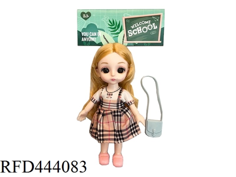 6-INCH SOLID BODY 12 JOINT SOLID BODY LITTLE LAURIE 3D REAL EYES WITH SMALL BAGS ONE BY ONE