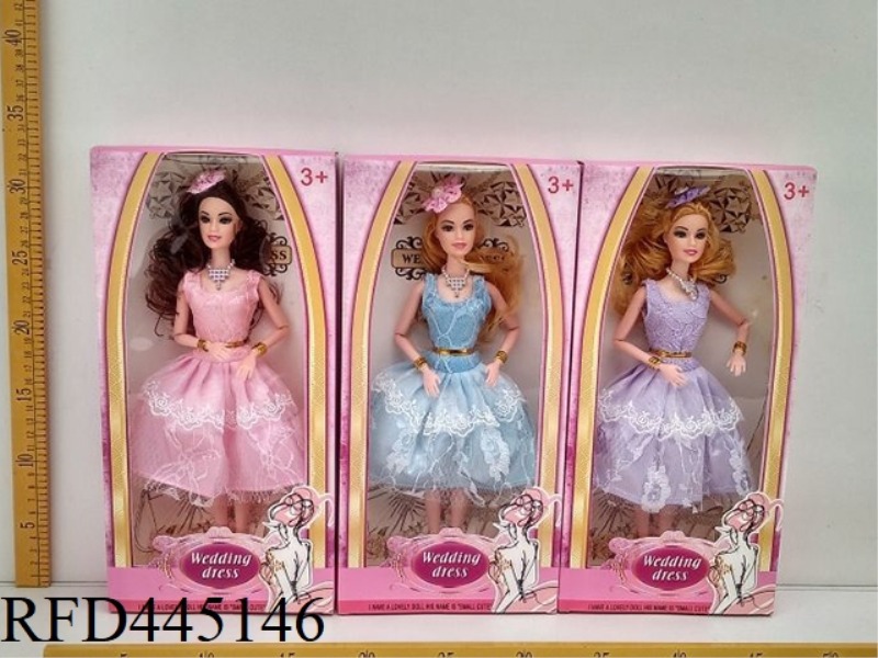 11 INCH 9-JOINT SOLID BARBIE TRICOLOR MIX