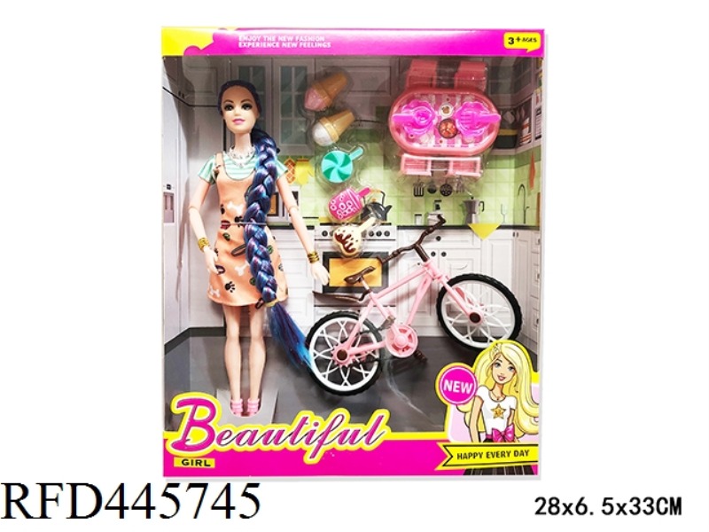 11 INCH LIVE JOINT FASHION LONG HAIR BARBIE DOLL WITH ACCESSORIES