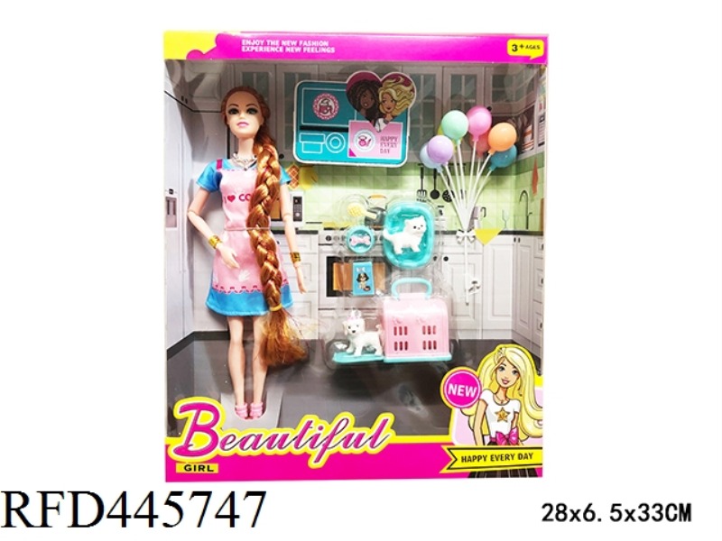 11 INCH LIVE JOINT FASHION LONG HAIR BARBIE DOLL WITH ACCESSORIES