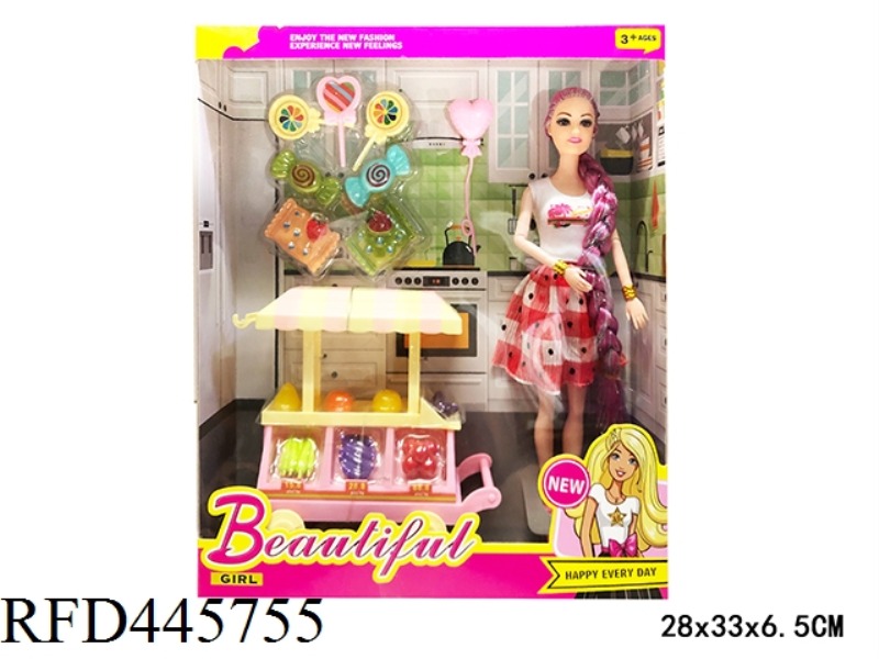 11 INCH LIVE JOINT FASHION LONG HAIR BARBIE DOLL WITH ACCESSORIES