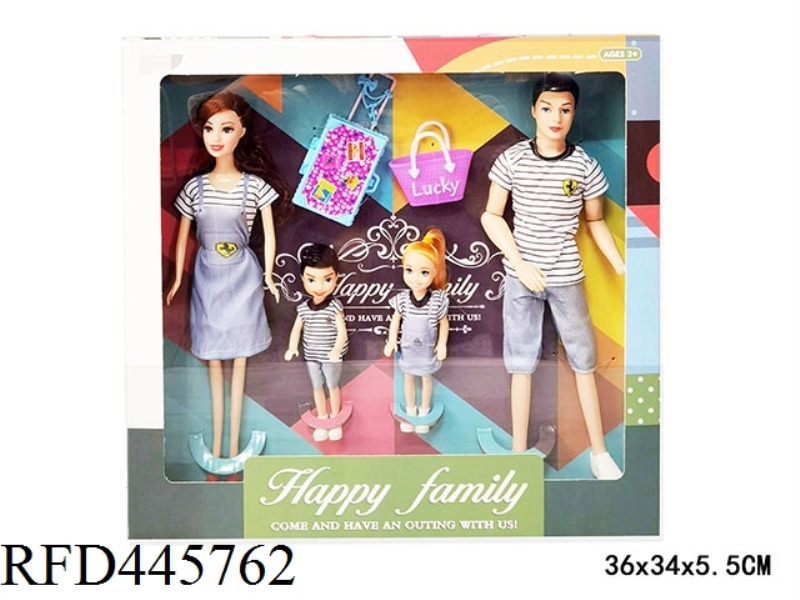 11.5-INCH FULL BODY FASHION BARBIE DOLL FAMILY DRESS
