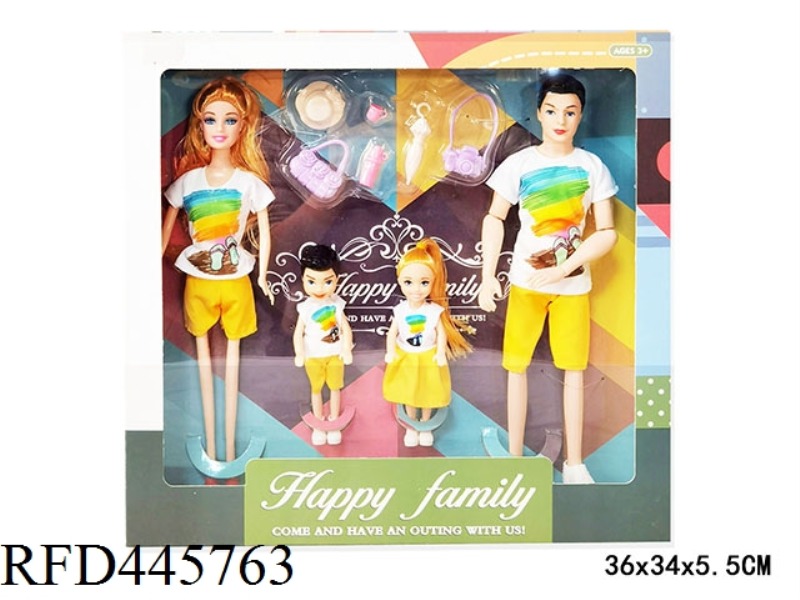 11.5-INCH FULL BODY FASHION BARBIE DOLL FAMILY DRESS