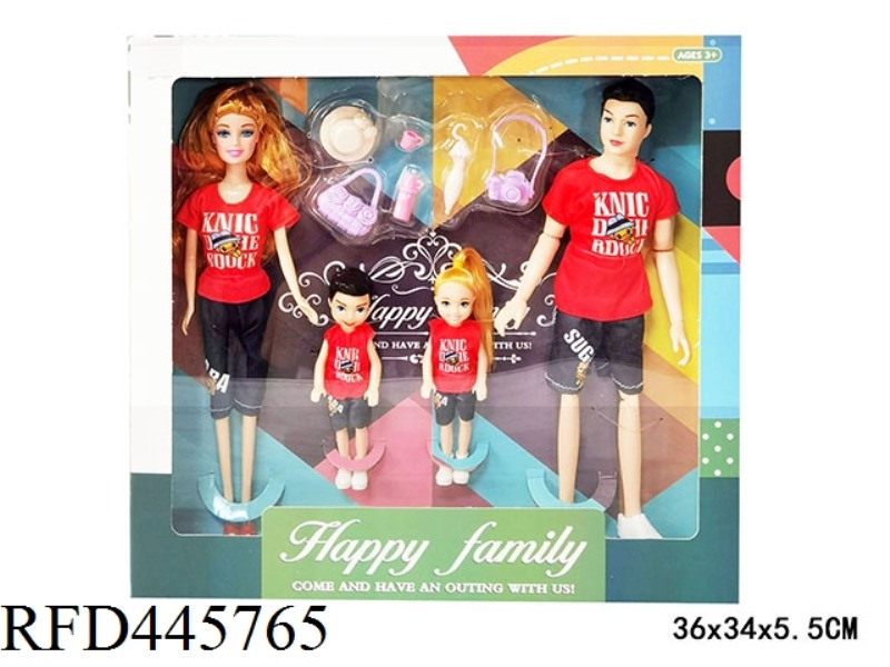 11.5-INCH FULL BODY FASHION BARBIE DOLL FAMILY DRESS