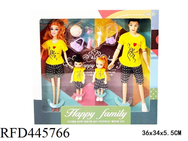 11.5-INCH FULL BODY FASHION BARBIE DOLL FAMILY DRESS
