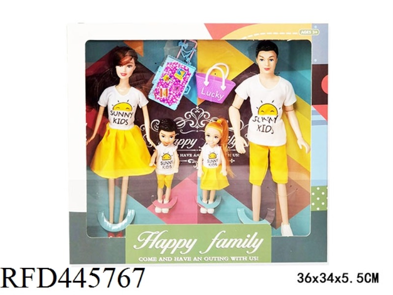 11.5-INCH FULL BODY FASHION BARBIE DOLL FAMILY DRESS