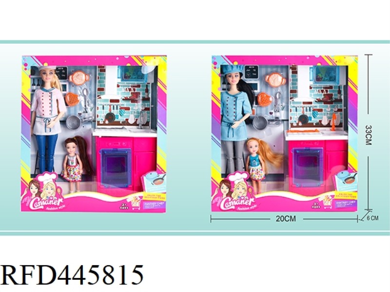 11 INCH CHEF WITH 5.5 INCH GIRL