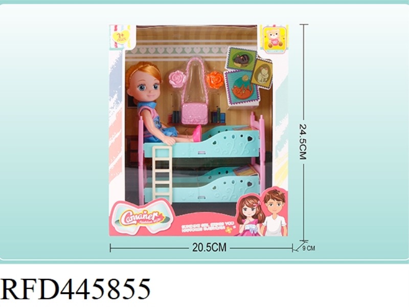 6.5 INCH BUNK BED DOLL