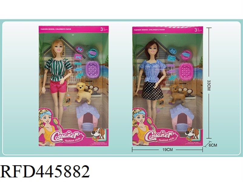 11 INCH BARBIE DOLL CARE FOR DOGS
