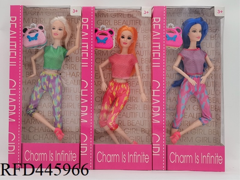 11.5-INCH 11 JOINT BODY FASHION YOGA GIRL BARBIE BAG 3 MIXED