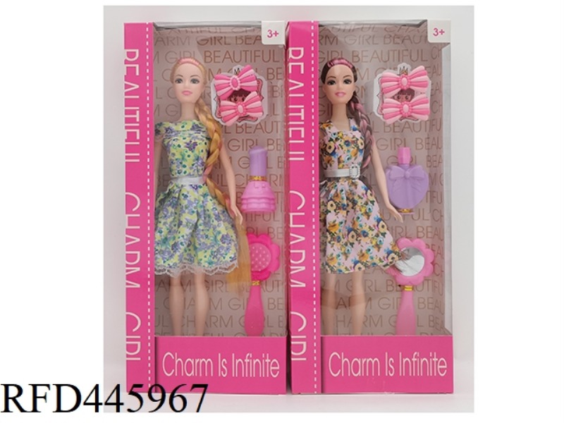 11.5 INCH JOINT LENGTH BRAID FASHION BOBBI WITH HAIRPIN + COMB + PERFUME BOTTLE 2 MIXED