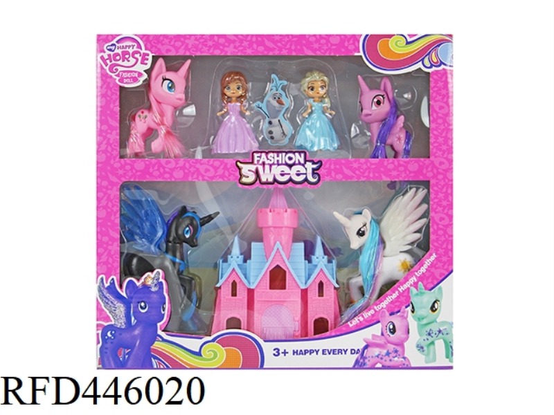 TWO PARENT-CHILD SIZE BURBERRY + SNOW QUEEN + CASTLE