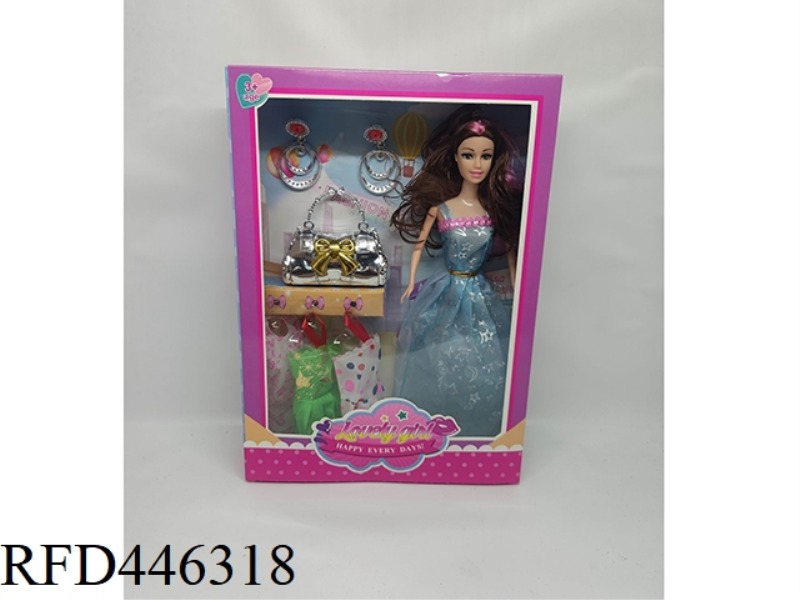 11 INCH JOINT BARBIE DOLL WITH EARRINGS