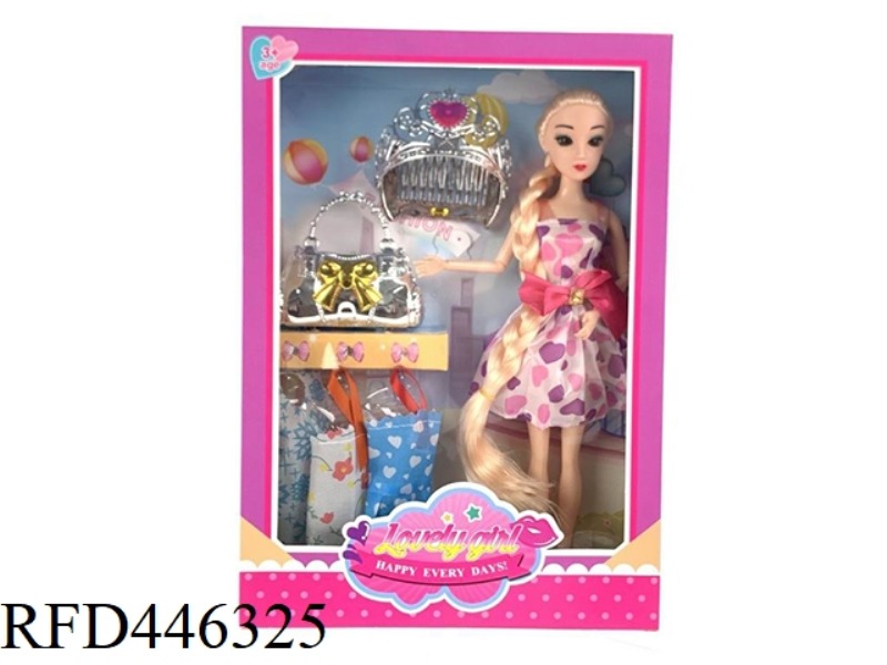 11.5 INCH SOLID JOINT REAL EYE BARBIE CROWN