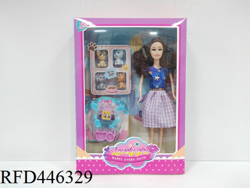 11.5-INCH FULL BODY ACTIVITY BARBIE DOLL WITH PET SUIT